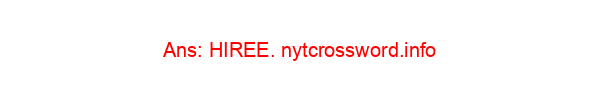 Office newbie NYT Crossword Clue